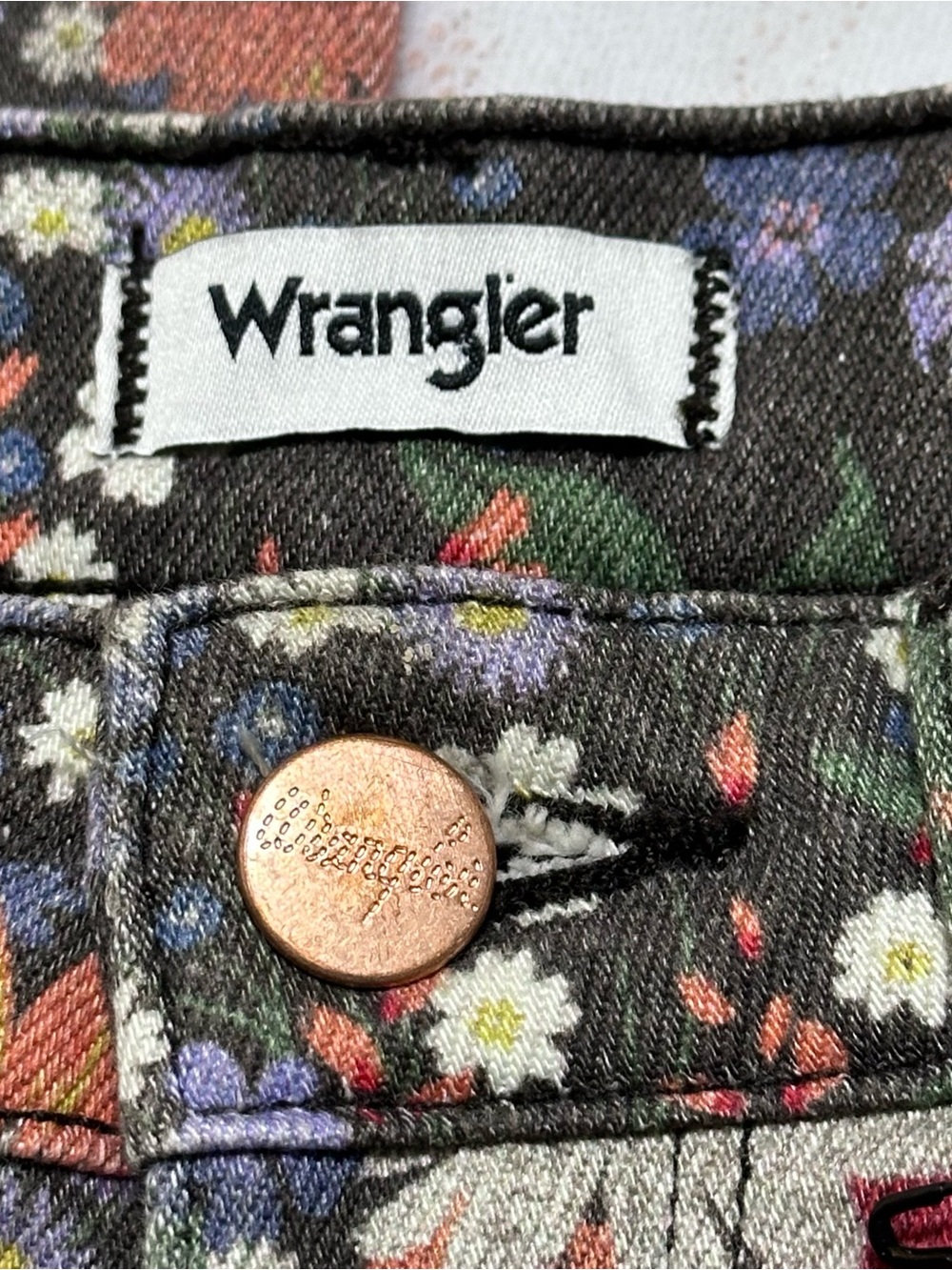 Wrangler Women Blooms Wanderer 622 High Rise/Flare Jeans Sz.27x32,5” Boho Hippie - Picture 5 of 12